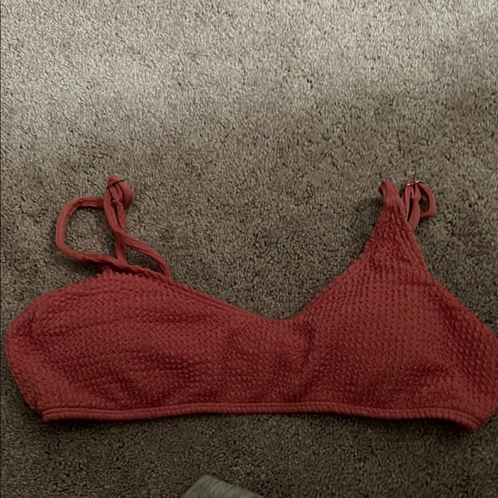 Textured Coral Bralette